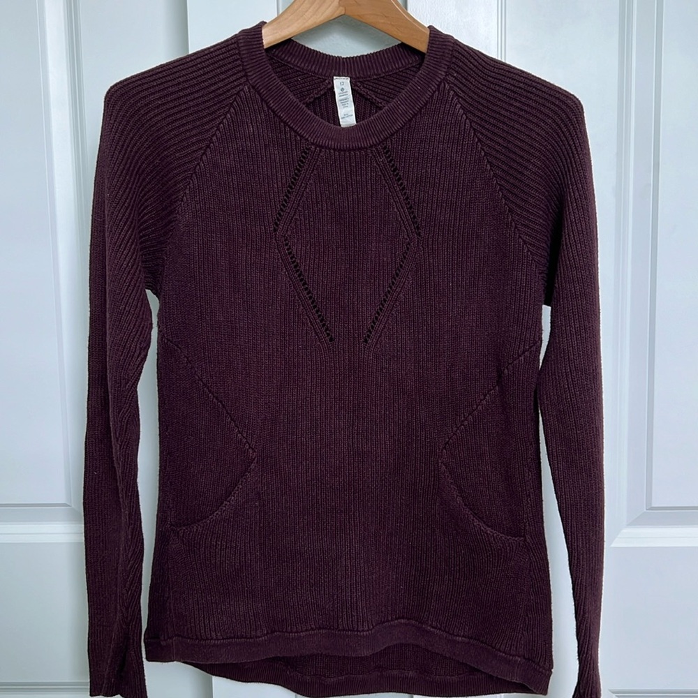 Lululemon Maroon The Sweater The Better.